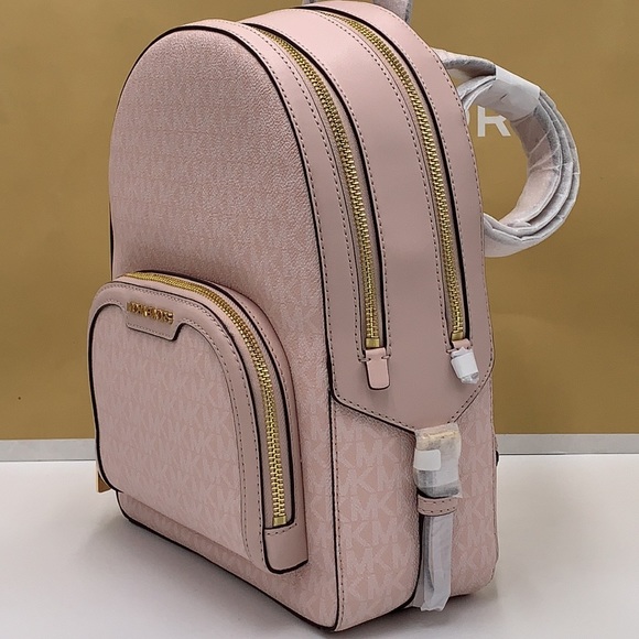 MICHAEL KORS JAYCEE MEDIUM BACKPACK LIGHT POWDER BLUSH SIGNATURE COLOR - Picture 12 of 16